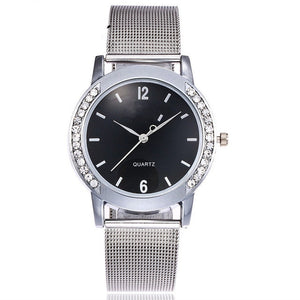 Relojes de lujo para Mujer, Reloj de cristal de acero de oro, Reloj de moda para Mujer, relojes para Mujer