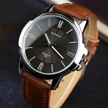Load image into Gallery viewer, Mens Watches Top Brand Luxury Blue Glass Watch Men Watch Waterproof Leather Roman Men&#39;s Watch Male Clock Relojes Saat 2019 New
