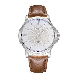 Mens Watches Top Brand Luxury Blue Glass Watch Men Watch Waterproof Leather Roman Men's Watch Male Clock Relojes Saat 2019 New