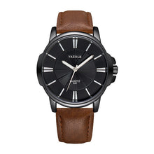 Load image into Gallery viewer, Mens Watches Top Brand Luxury Blue Glass Watch Men Watch Waterproof Leather Roman Men&#39;s Watch Male Clock Relojes Saat 2019 New
