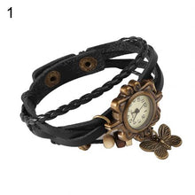 Load image into Gallery viewer, Retro Women&#39;s Trendy Bracelet Watch Mori Women&#39;s Watch Butterfly Decoration Quartz Ladies Bracelet Watches relojes para mujer
